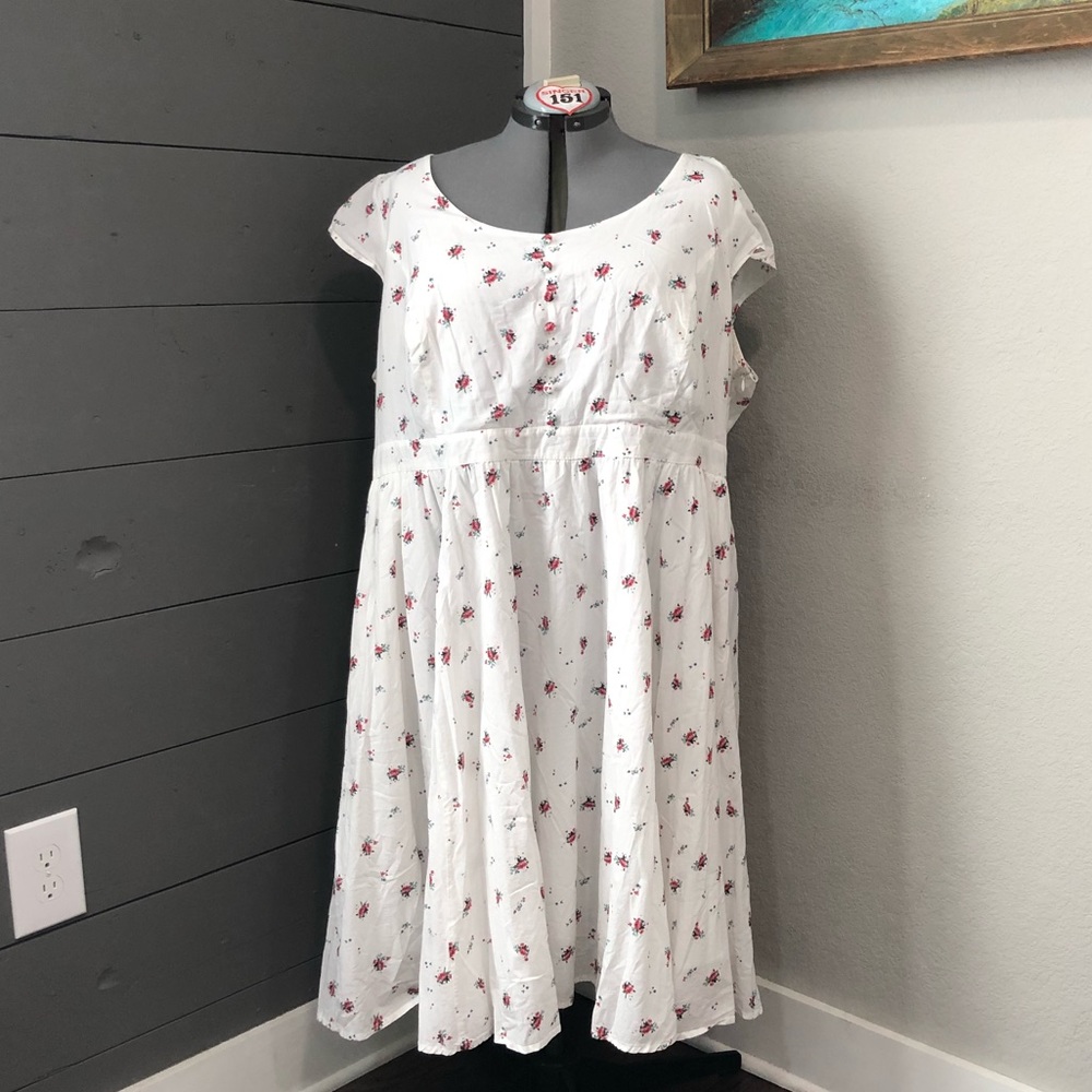 Eshakti flower plus size dress 4x cap sleeves